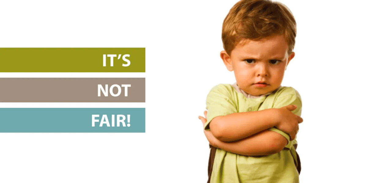 Child saying its not fair