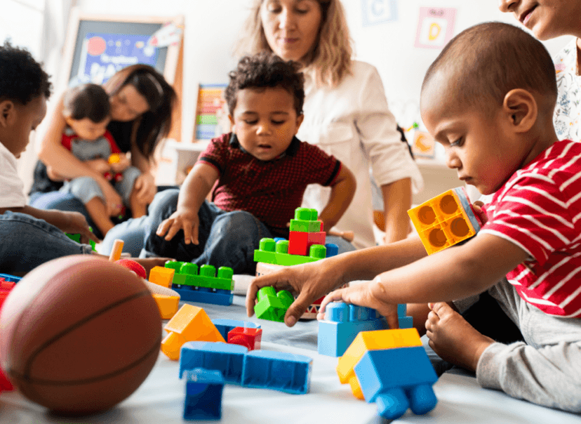 Children playing in Nursery